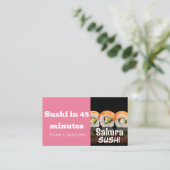 Verkoop verkoopvoorstel voor ushi-leveringkorting visitekaartje (Staand voorkant)