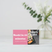 Verkoop verkoopvoorstel voor ushi-leveringkorting visitekaartje (Staand voorkant)