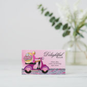 Verkoop Visitekaartje van bakkerij Glitter Cupcake (Staand voorkant)