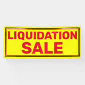 Verkoop voor kleine bedrijven Liquidatie Groot Spandoek (Horizontaal)