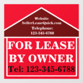 VERKOOP VOOR LEVERING PER EIGENAAR Eigen onroerend Raamsticker (Vel)