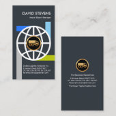 Verkoop wereldwijde circulaire kleurrijke importre visitekaartje (Voorkant / Achterkant)