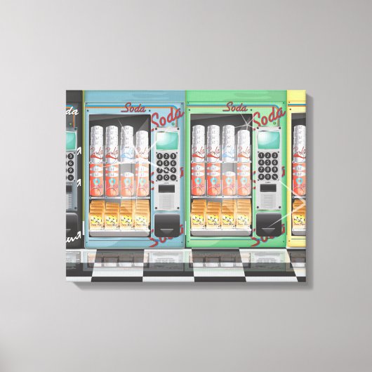 Verkoopautomaat Canvas Afdruk (Voorkant)
