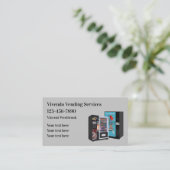 Verkoopautomaten als bedrijfskaartmodel beschouwd visitekaartje (Staand voorkant)