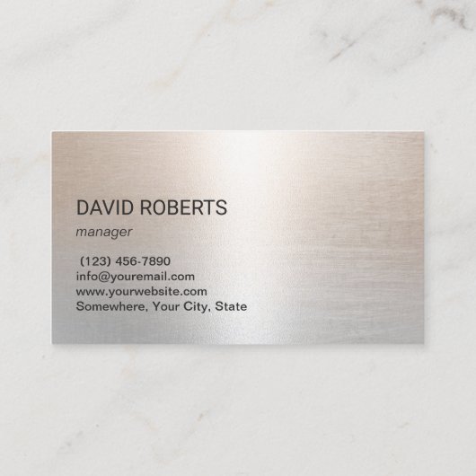 Verkoopautomaten service moderne metalen achtergro visitekaartje (Achterkant)