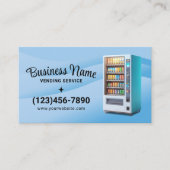 Verkoopautomaten Verhuur Service Modern Blue Visitekaartje (Voorkant)