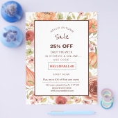 verkoopbevordering floral pumpkin flyer (Enkel)