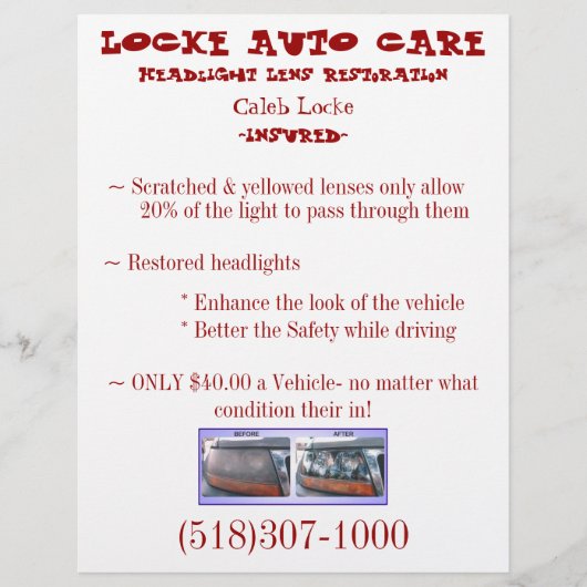 Verkoopblad voor bedrijven flyer (Voorkant)