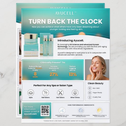 Verkoopblad voor consumenten – echte mensen, echte (Voorkant / Achterkant)