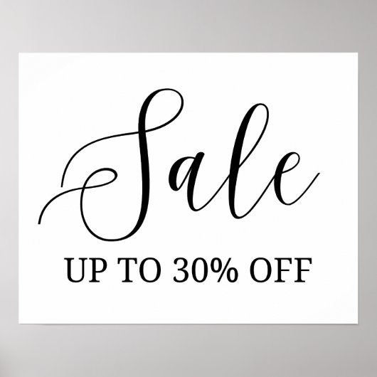 Verkoopbord aan het einde van het seizoen, 30% kor poster (Voorkant)