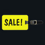 Verkoopbord bagagelabel voor tas en koffer<br><div class="desc">Verkoopbord bagagelabel voor tas en koffer Funny price label design.</div>