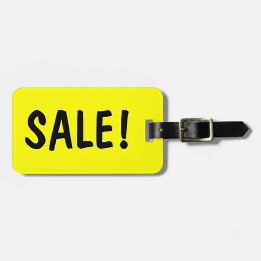 Verkoopbord bagagelabel voor tas en koffer (Voorkant horizontaal)