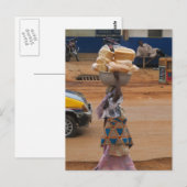 Verkoopbrood in Ghana Briefkaart (Voorkant / Achterkant)