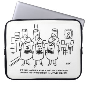 Verkoopcampagne zonder waardigheid laptop sleeve