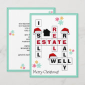 VerkoopCHRISTMAS voor onroerend goed Realtor Briefkaart (Voorkant / Achterkant)