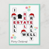 VerkoopCHRISTMAS voor onroerend goed Realtor Briefkaart (Voorkant)