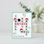 VerkoopCHRISTMAS voor onroerend goed Realtor Briefkaart (Staand voorkant)