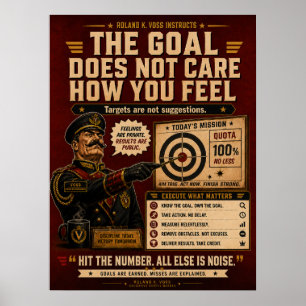 Verkoopdoel Motivatie Poster Roland K. Voss