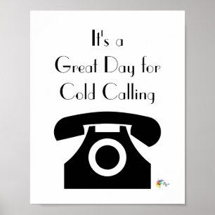 Verkoopkantoor Kunst Het is een geweldige dag voor Poster