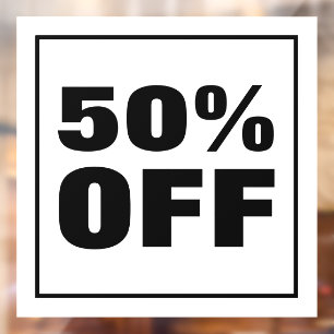 Verkoopkorting Raamsticker