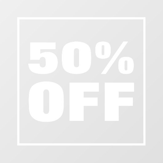 Verkoopkorting Raamsticker (Vel)