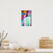 Verkoopkracht Ken Gage Retrowave Poster (Keuken)