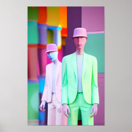 Verkoopkracht Ken Gage Retrowave Poster