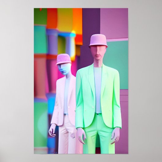 Verkoopkracht Ken Gage Retrowave Poster (Voorkant)