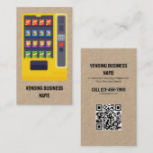Verkoopmachine Aangepaste QR Kraft Visitekaartje (Voorkant / Achterkant)