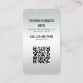Verkoopmachine Aangepaste QR Visitekaartje (Achterkant)