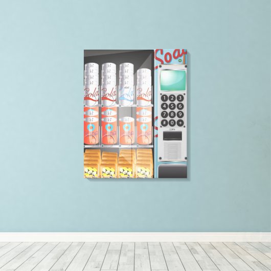 Verkoopmachine Canvas Afdruk (Insitu (Houten vloer))