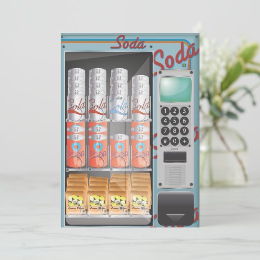 Verkoopmachine Kaart (Staand voorkant)