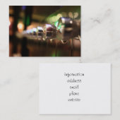 Verkoopmachine knoppen (2) visitekaartje (Voorkant / Achterkant)