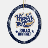 Verkoopmanager - Cadeauversienummer Keramisch Ornament (Links)