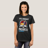 Verkoopmanager - Lopende stage-student T-shirt (Voorkant volledig)