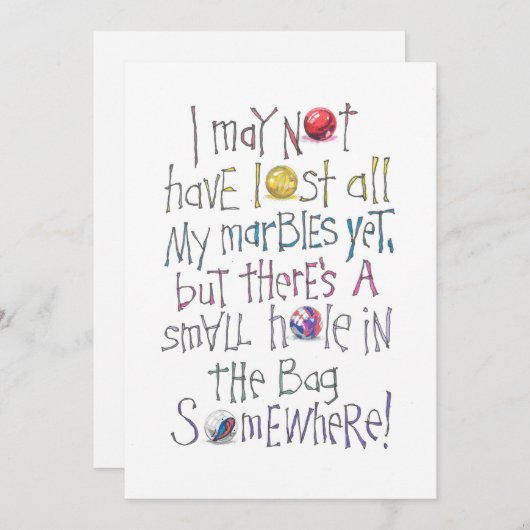 VERKOOPMARBLES NOTITIEKAARTJE (Voorkant / Achterkant)