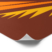 verkoopmedewerker met kasregister wpa - stijl poster (Hoek)