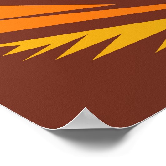 verkoopmedewerker met kasregister wpa - stijl poster (Hoek)