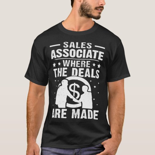 Verkoopmedewerker waar de deals worden gemaakt t-shirt (Voorkant)