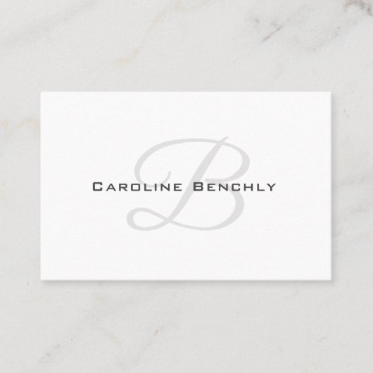 Verkoopontwerp voor schone en elegante eigendommen visitekaartje (Voorkant)