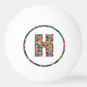 VERKOOPPRIJS ALPHABET ART HH HH 3* Ping Pong Ball (Achterkant)