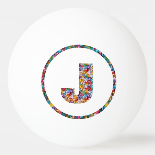 VERKOOPPRIJS ALPHABET ART JJ 3* Ping Pong Ball (Achterkant)