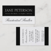 Verkoopscript voor Real Estate Broker Agent Realto Visitekaartje (Voorkant / Achterkant)