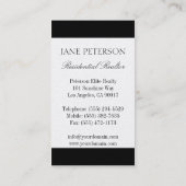 Verkoopscript voor Real Estate Broker Agent Realto Visitekaartje (Achterkant)