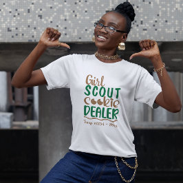 Verkoopster Girl Scout Cookies Maatwerk T-shirt