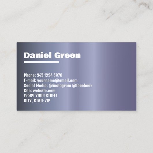 verkoopster visitekaartje (Achterkant)