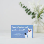 Verkoopstrategie voor de waardering van onroerend  visitekaartje (Staand voorkant)