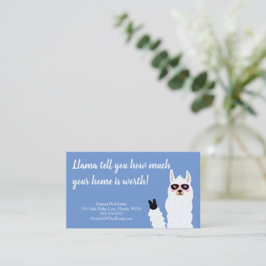 Verkoopstrategie voor de waardering van onroerend  visitekaartje (Staand voorkant)