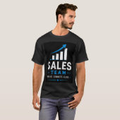 💼 Verkoopteam Zakelijke Professionele Staf 📊 T-shirt (Voorkant volledig)