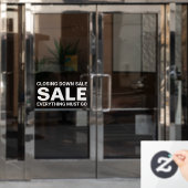 Verkoopteken afsluiten raamsticker (Kantoordeur)